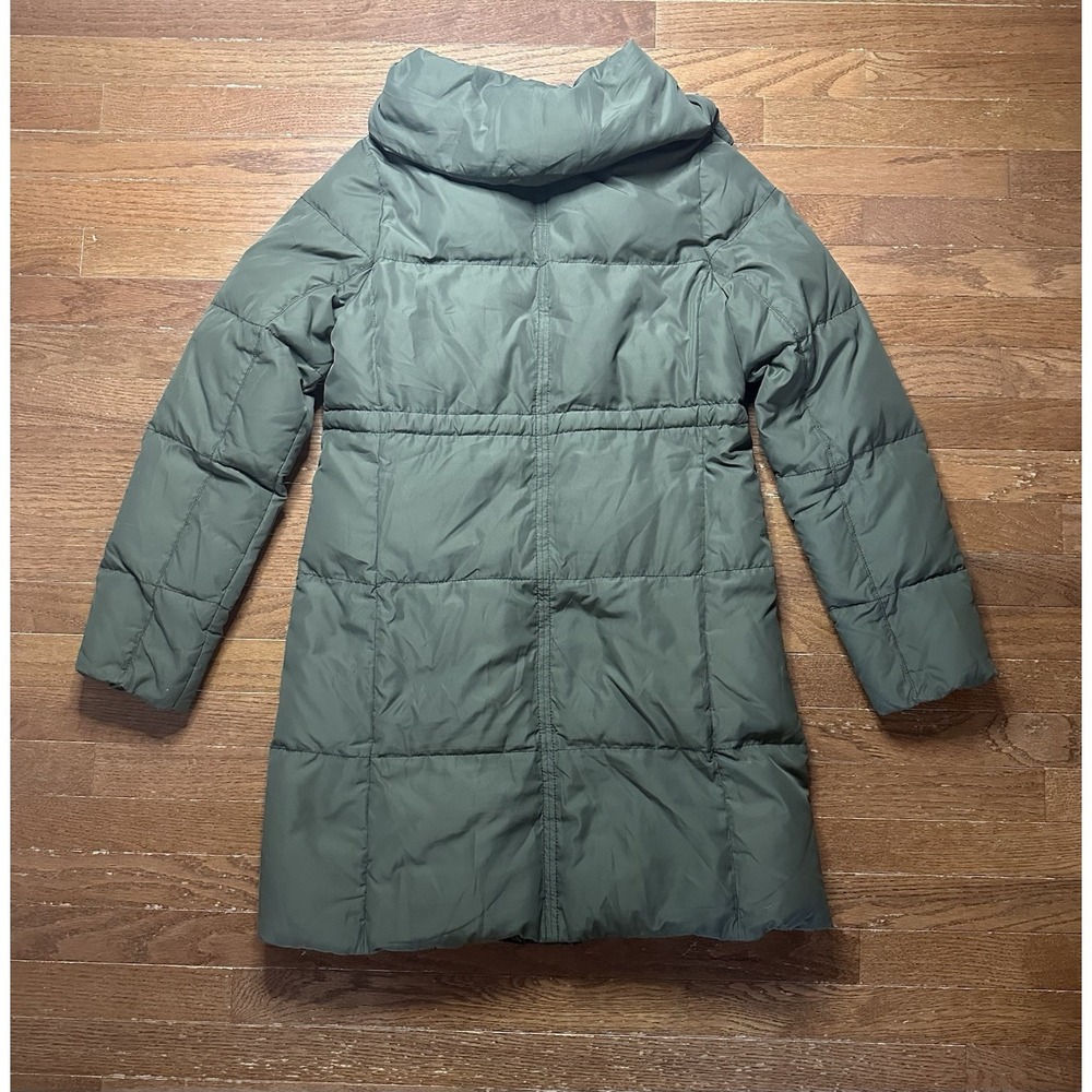 RUEHL No.‎ 925 Women's Down Feather Olive Green Jacket Thigh Length Size Medium - Picture 12 of 12